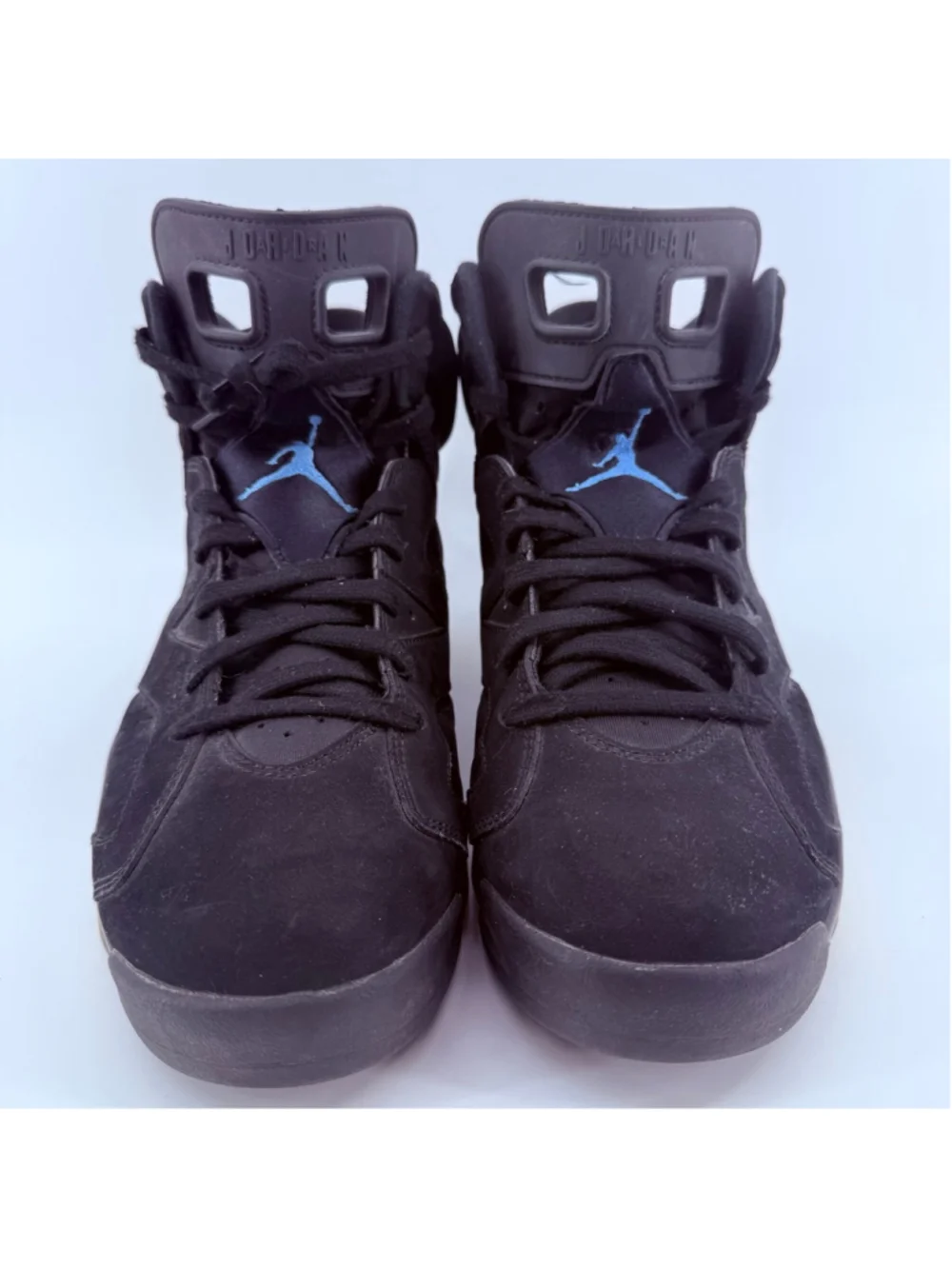 Nike Air Jordan 6 Retro Men's Size 12 Black Athletic Basketball Shoes 384664-006